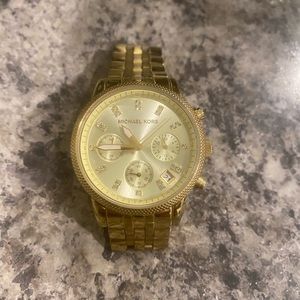 Gold Michale Kors watch